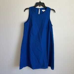 NWT Calvin Klein Blue Crochet Pattern Tank Dress Women’s 10 Work Career
